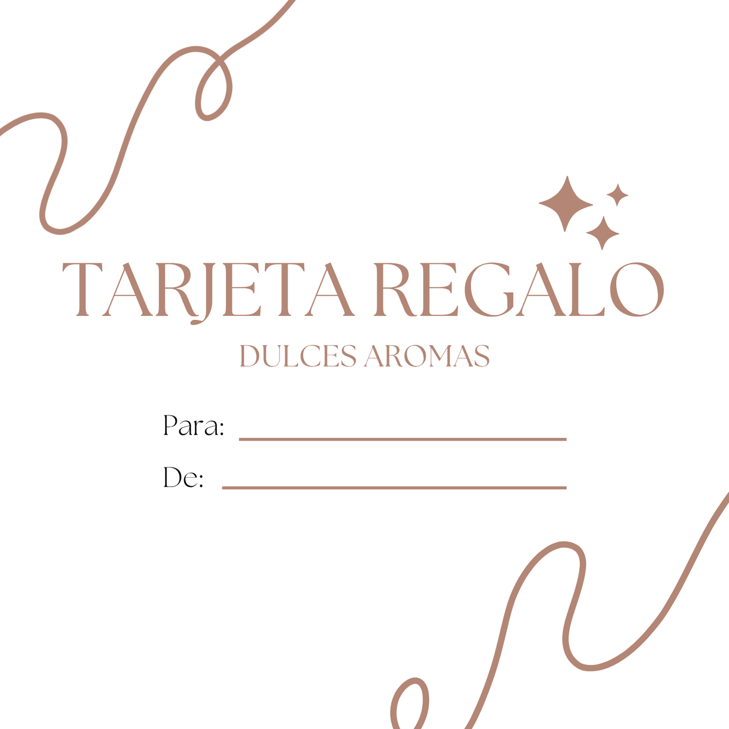 Tarjeta Regalo DULCES AROMAS