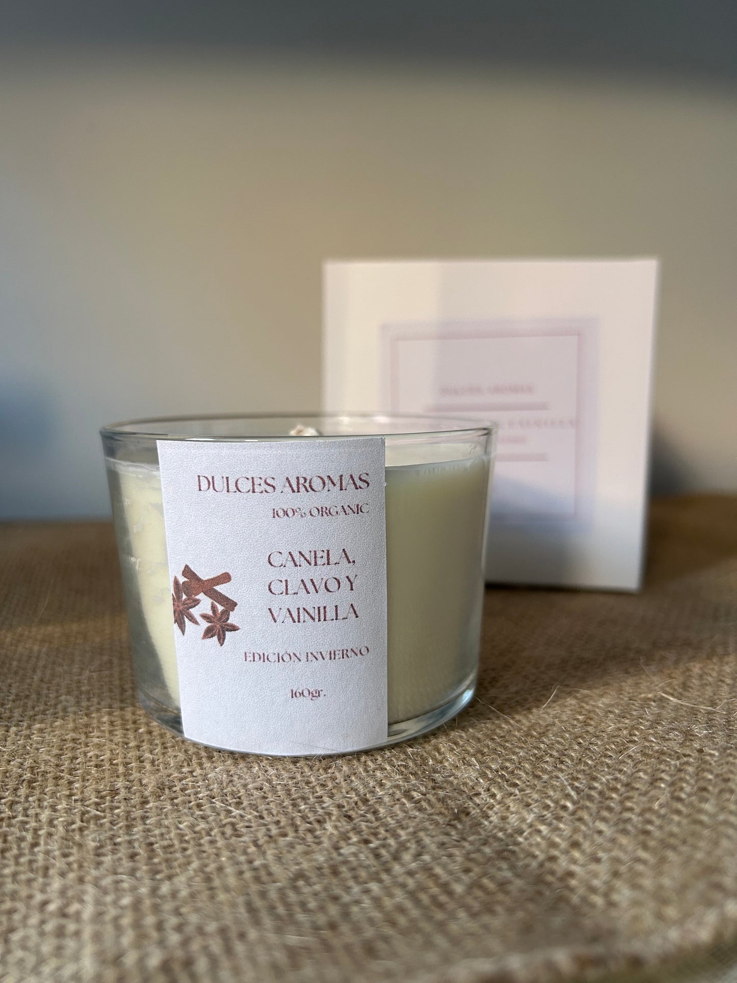 Vela Aromática Canela, clavo y vainilla