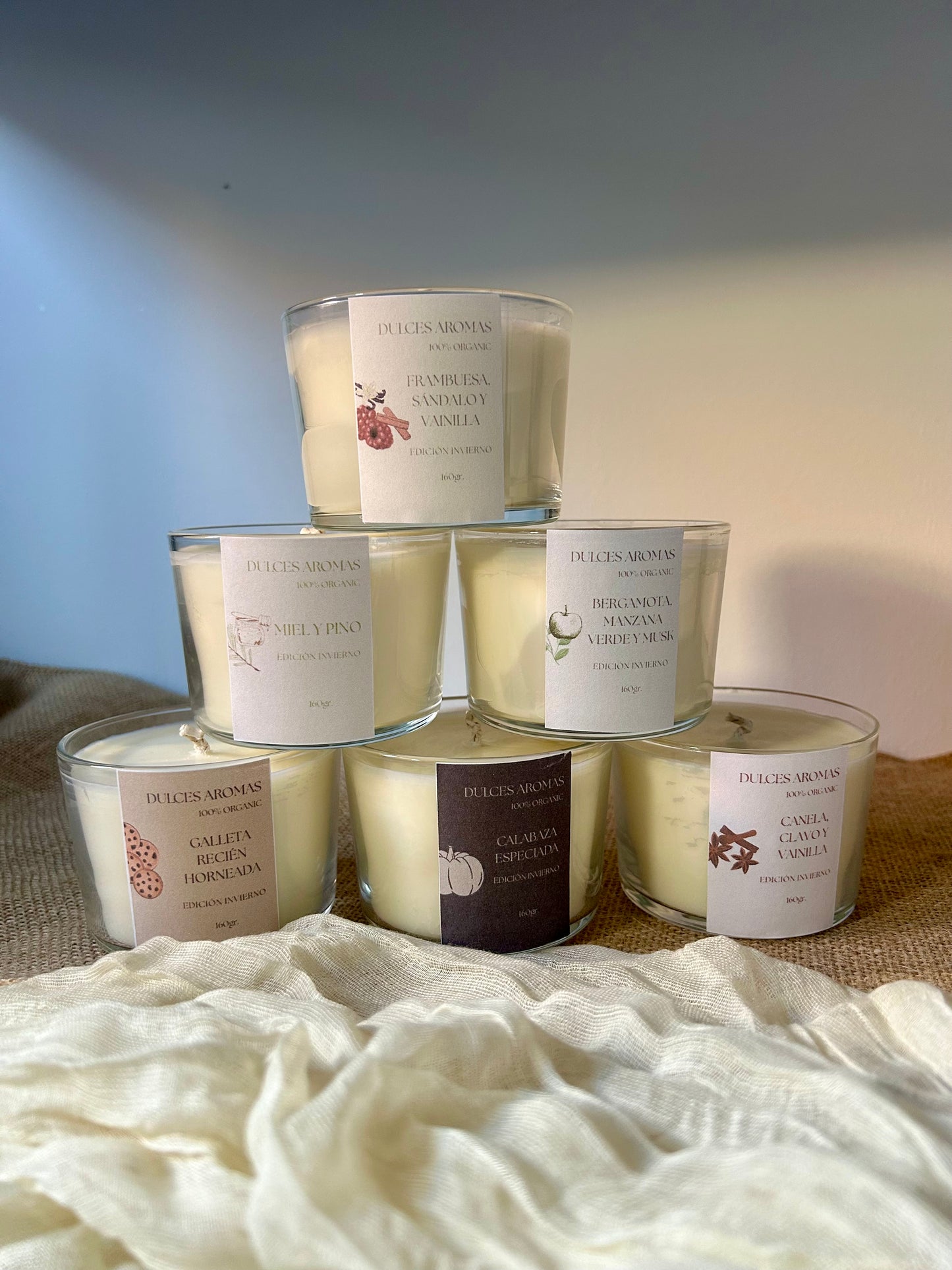Pack 6 Velas Aromáticas Colección Invierno ❄️