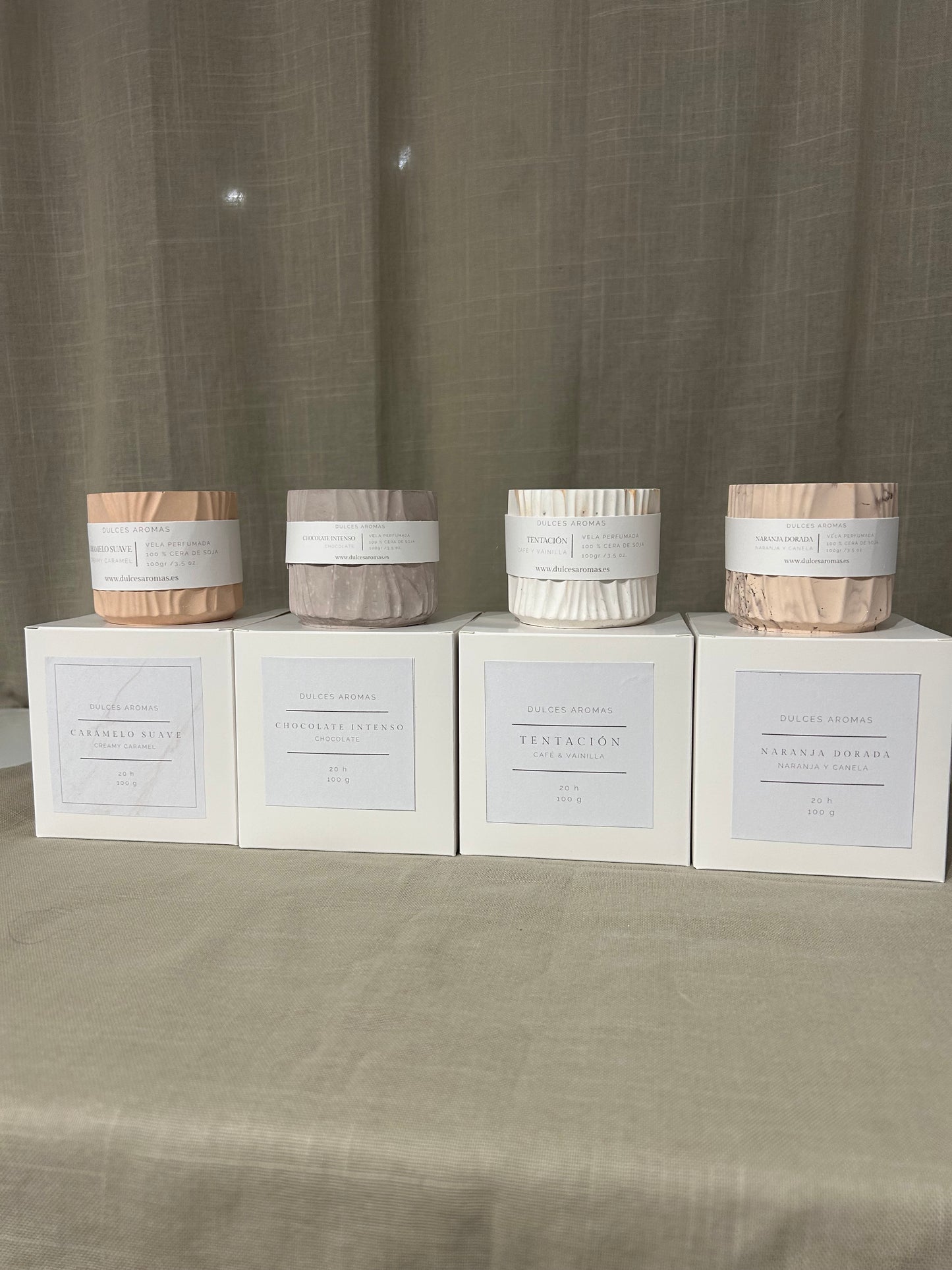 Pack Dulce 4 Velas Aromáticas