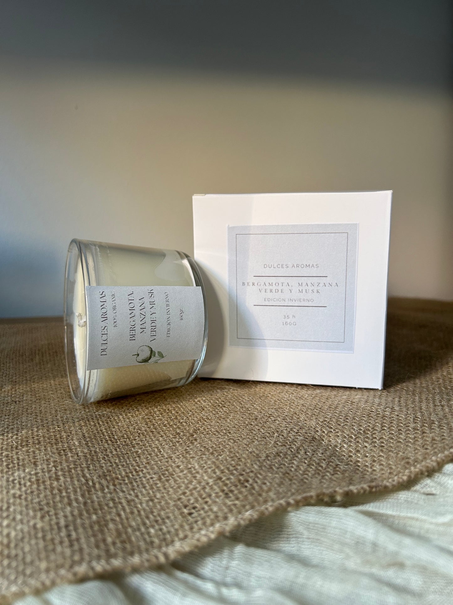 Vela Aromática Bergamota, manzana verde y musk