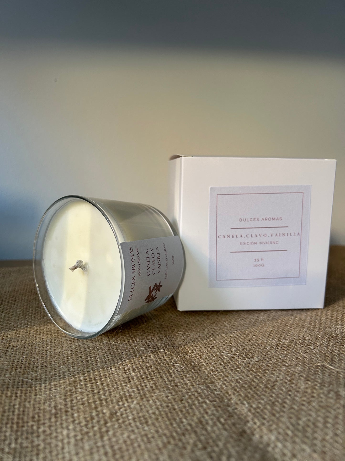 Vela Aromática Canela, clavo y vainilla