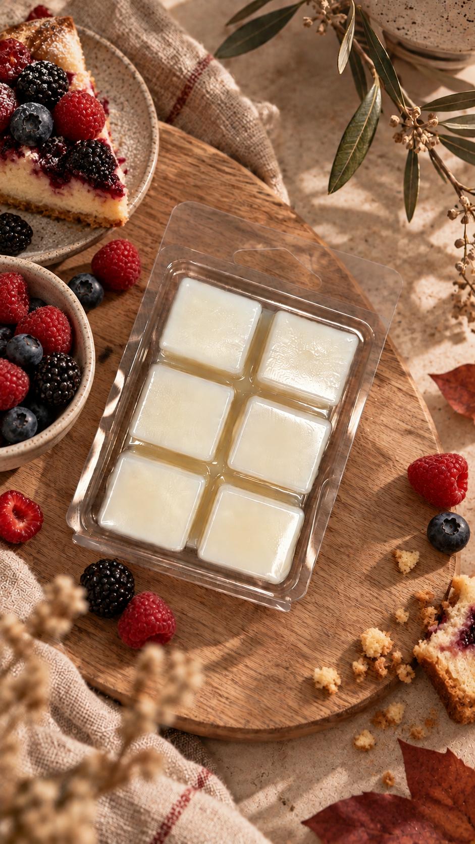 Wax Melt en Tableta · Pastel de Frutos del Bosque