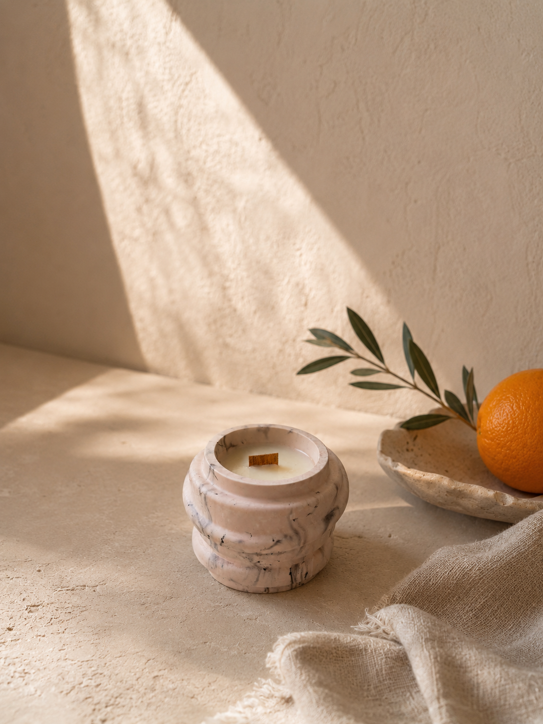 Vela Naranja y Canela