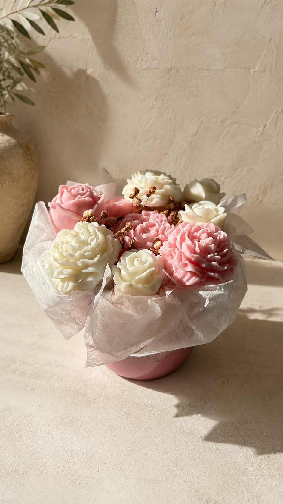 Bouquet Floral Artesanal Rosa