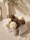 Bouquet Floral Artesanal Marrón chocolate