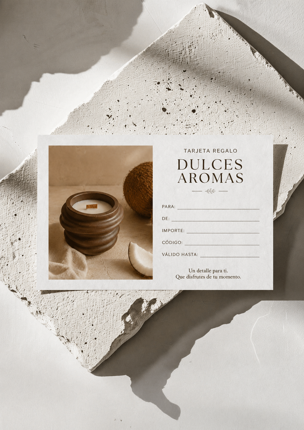 Tarjeta Regalo DULCES AROMAS