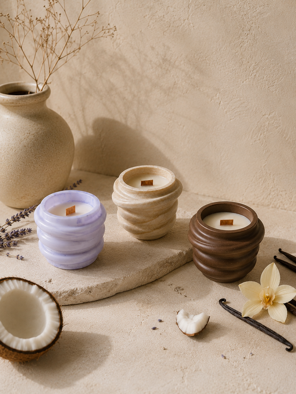 Pack tres velas aromáticas clasicas