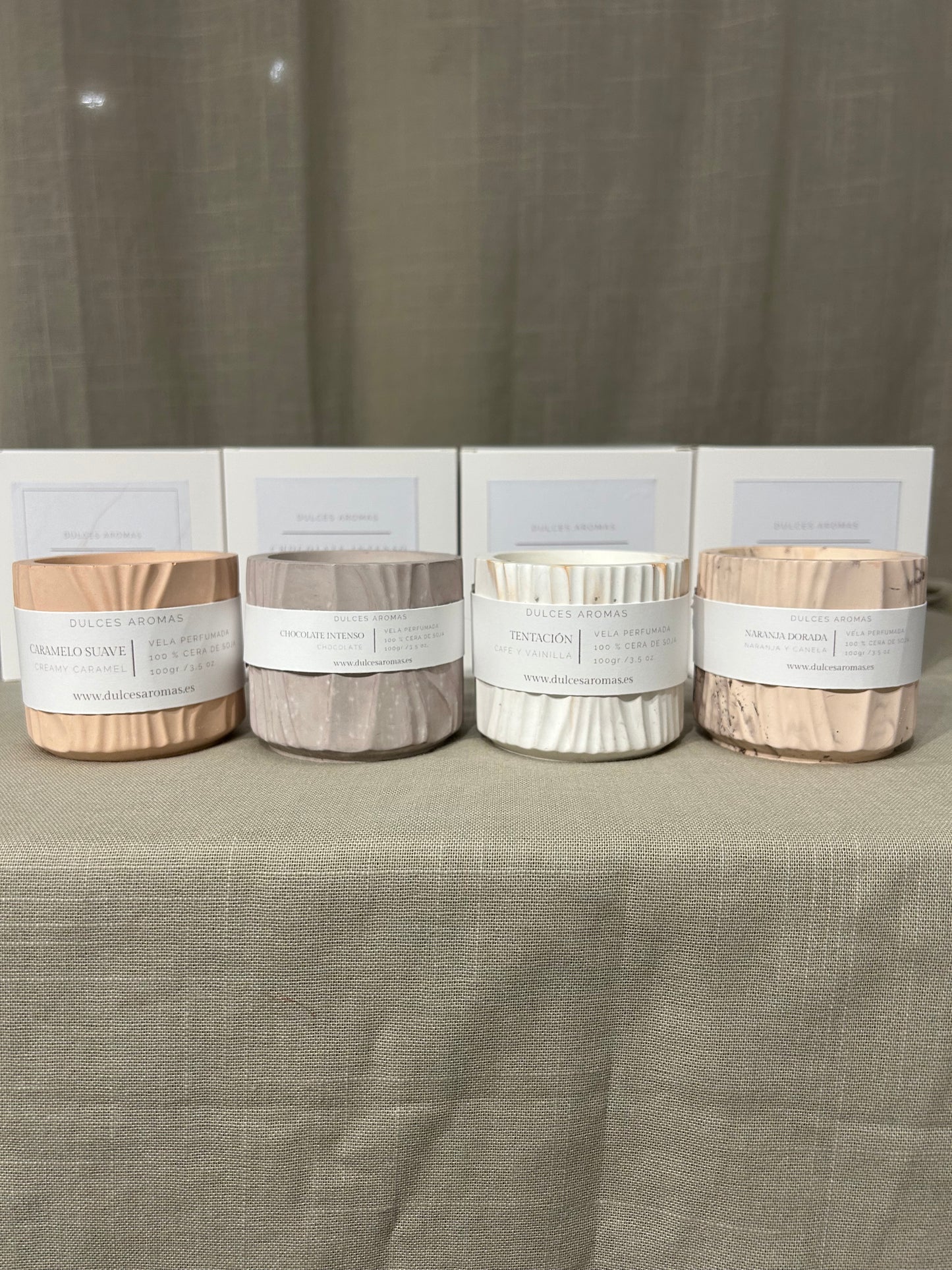 Pack Dulce 4 Velas Aromáticas