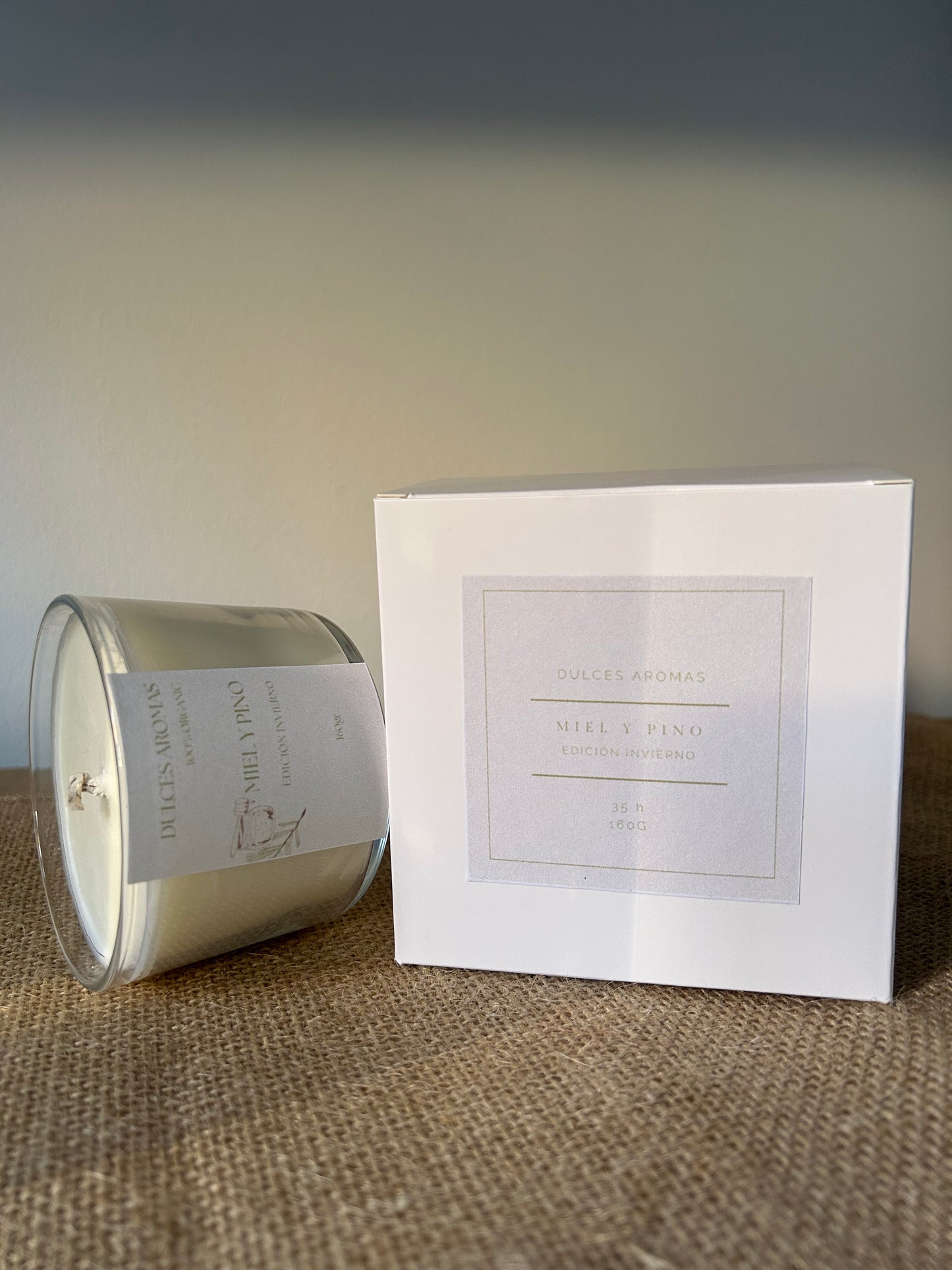 Vela Aromática Miel y Pino