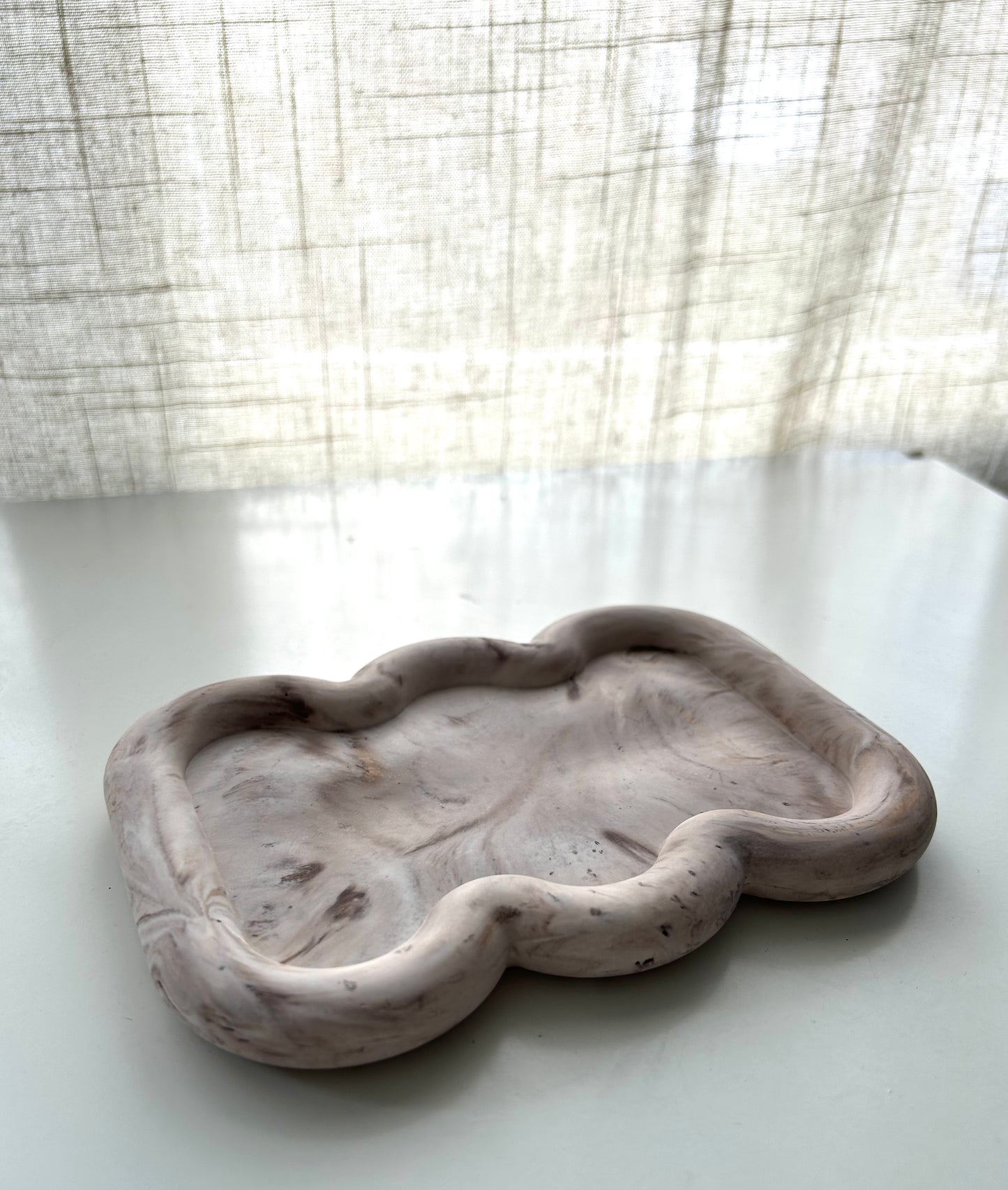 Bandeja Mármol Marrón y dorado