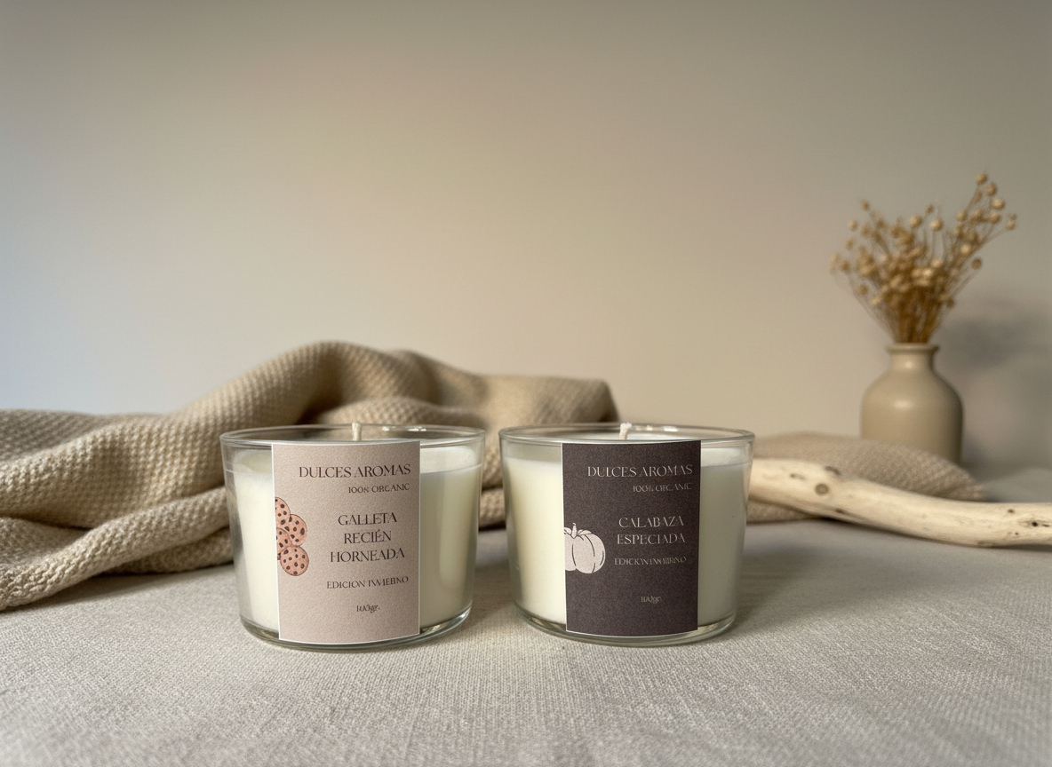 Pack 2 Velas Aromáticas Línea Cristal