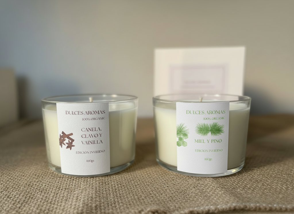 Pack 2 Velas Aromáticas Línea Cristal