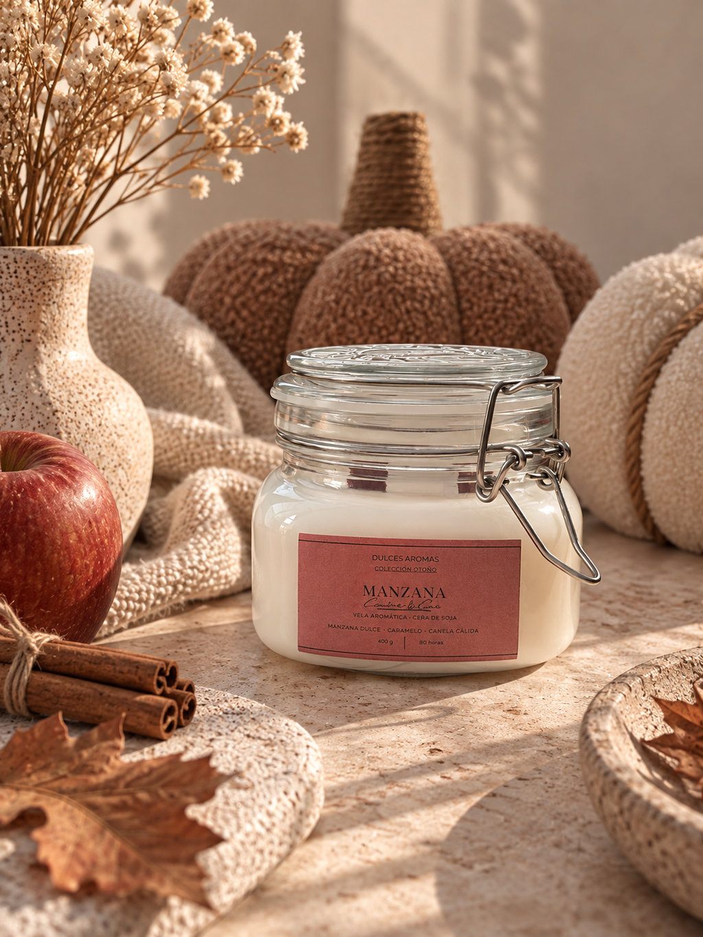 Vela · Manzana Caramelizada y Canela · 400 g