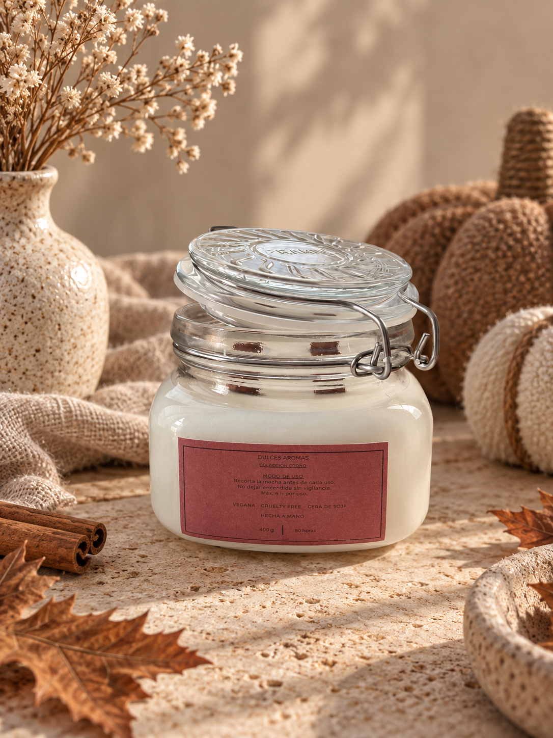 Vela · Manzana Caramelizada y Canela · 400 g