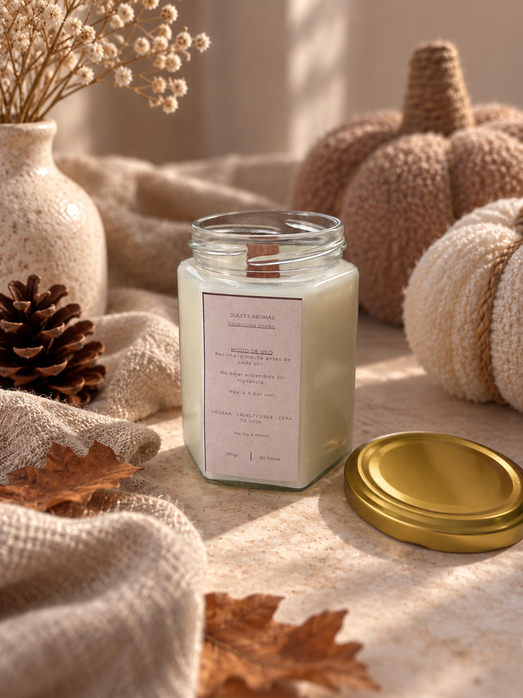 Vela Tarro de Cristal · Tiramisú · 250 ml