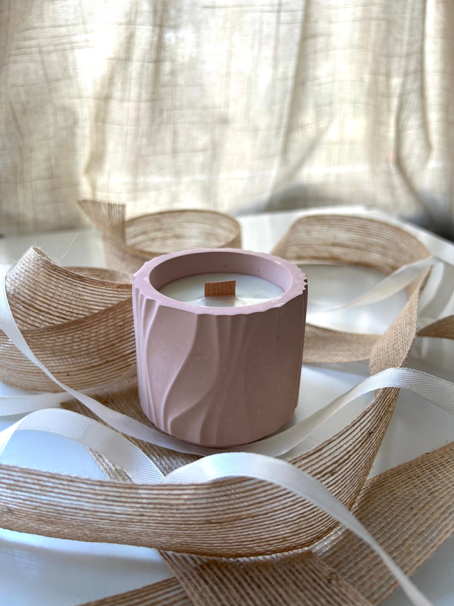 Vela Miel y leche de almendras-Línea Fija