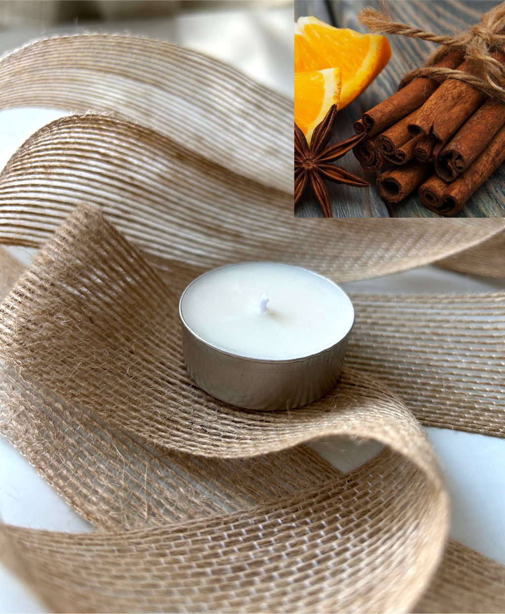 Velas de té Aroma Naranja y canela