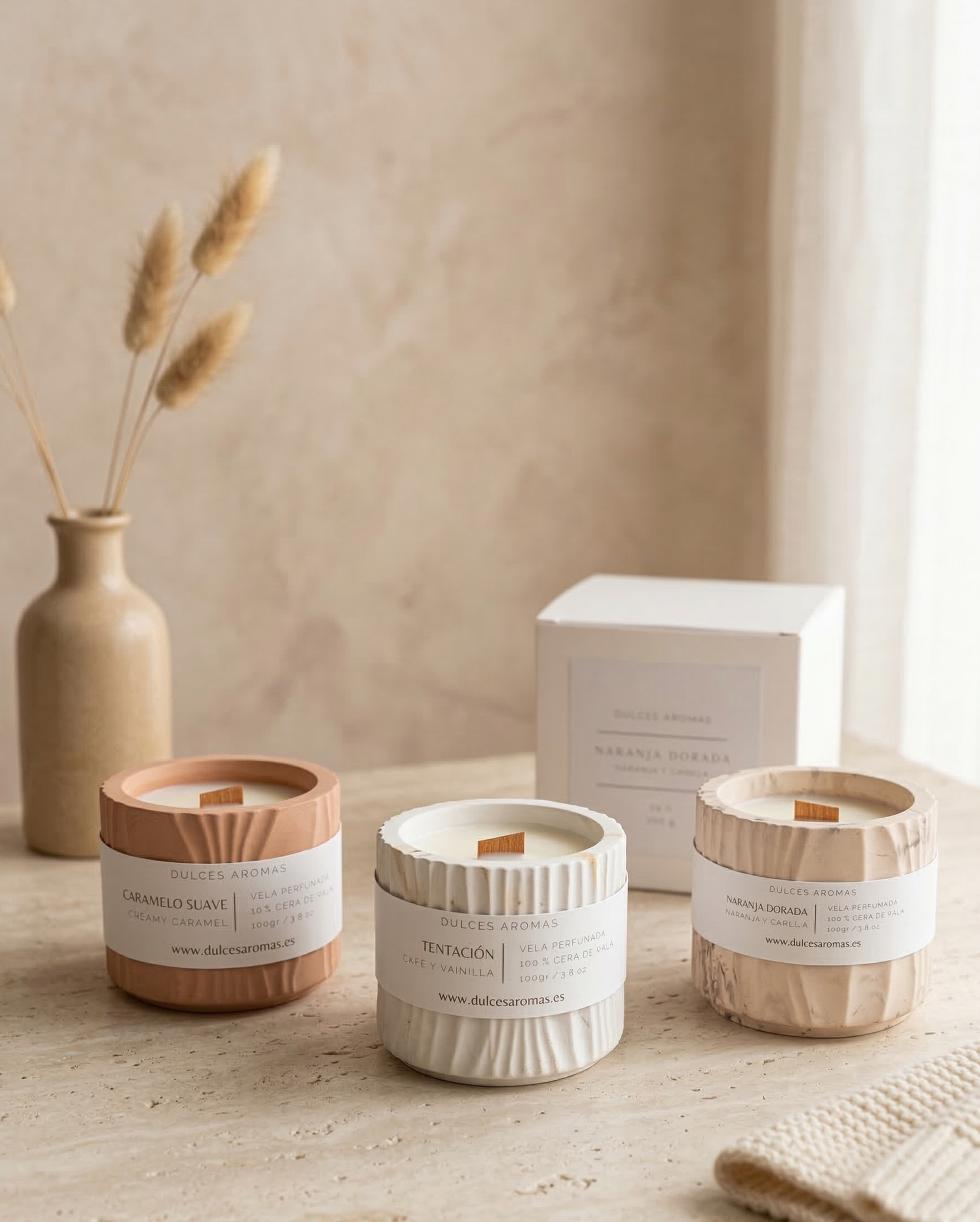 Pack Dulce 3 Velas Aromáticas